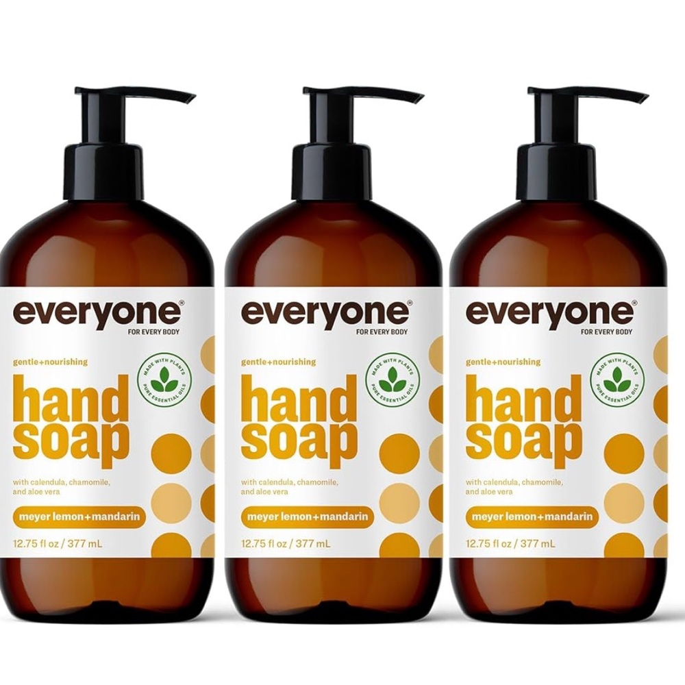 3 X Everyone, Hand Soap, Meyer Lemon + Mandarin, 12.75 fl oz (377 ml)
